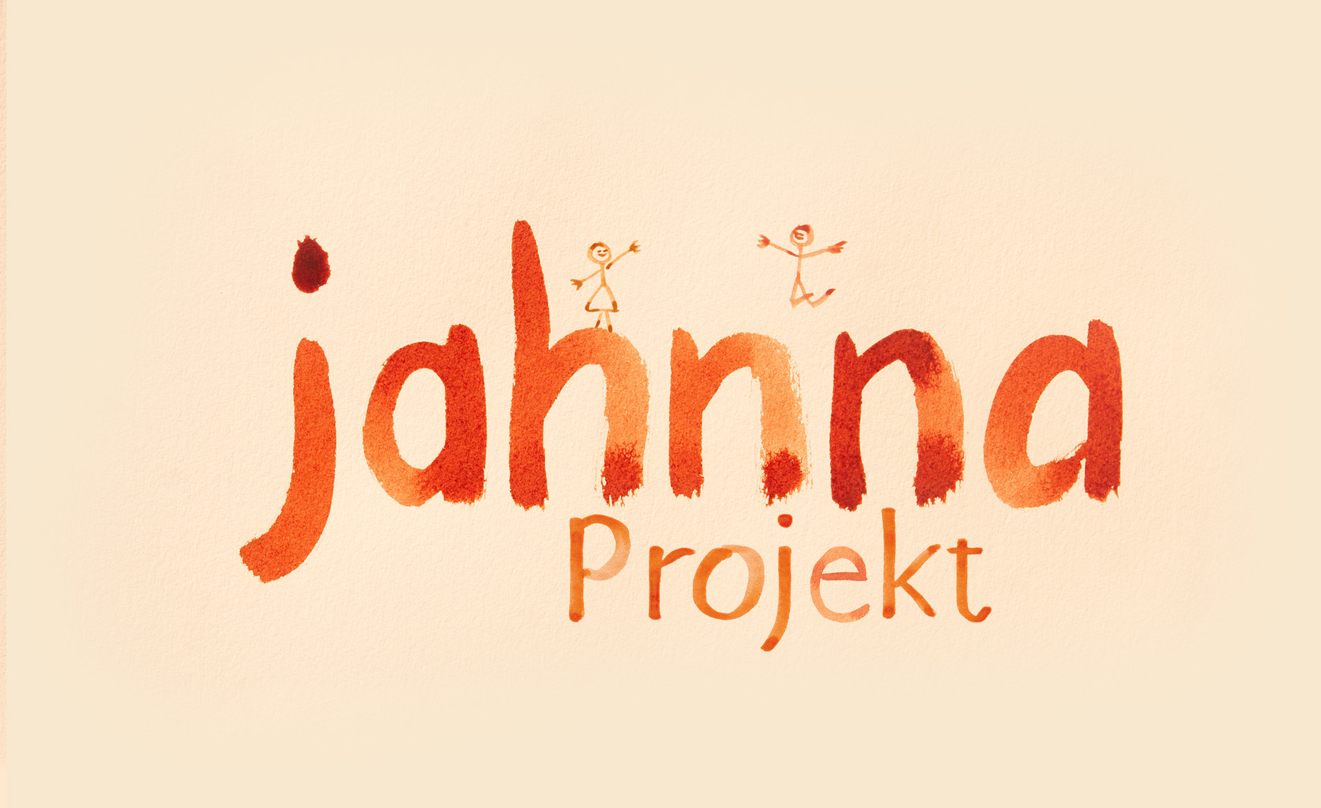 jahnna-Projekt Logo Tusche mit Strichmännchen